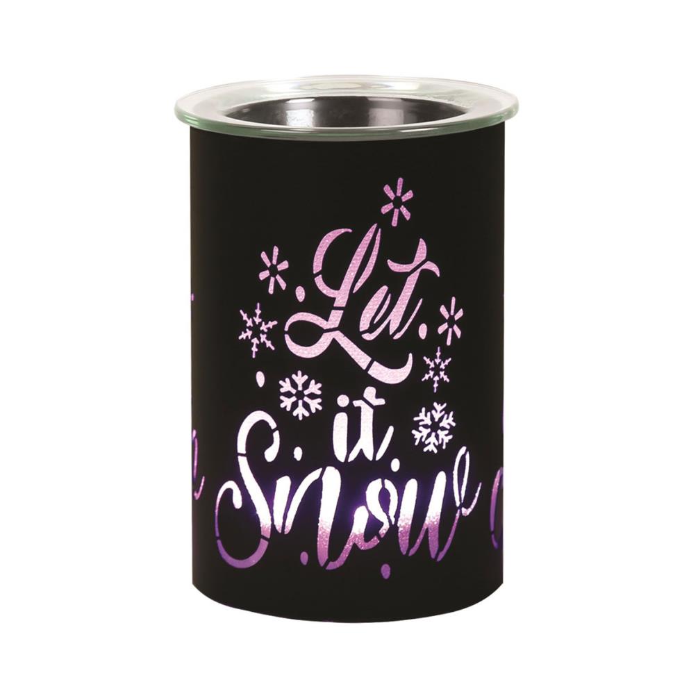Aroma Black Let It Snow Colour Changing Electric Wax Melt Warmer Extra Image 2